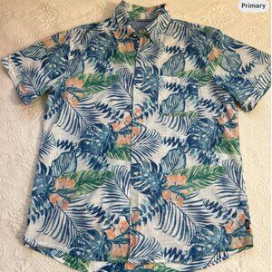vintage izod tropical linen shirt